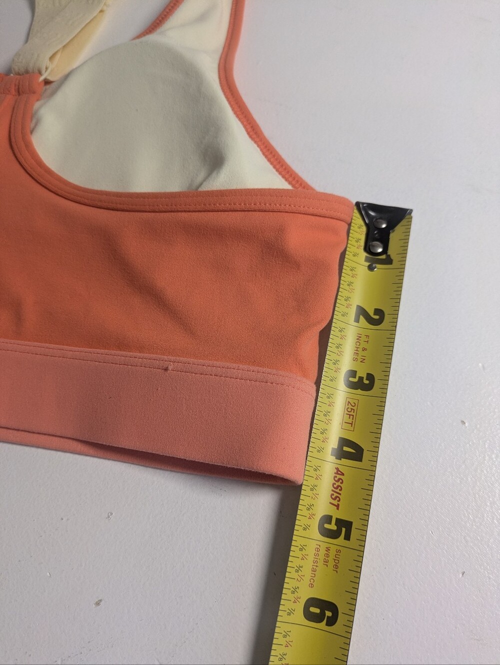 NWT Fair Harbor Corliss Sports Bra Coral Wireless Sz S Coral Race Back Gym Sport - Picture 7 of 12